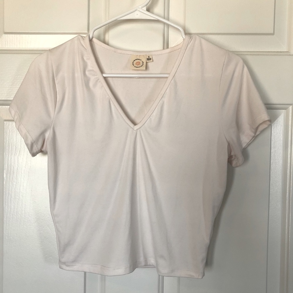White Suede T-shirt